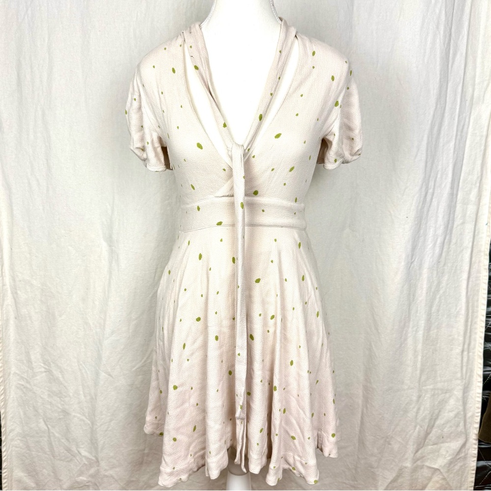 Free People Cream Polka Dot Dress